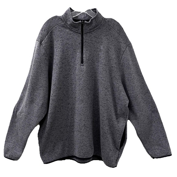 Jack Nicklaus Other - Jack Nicklaus Mens Sweater XXL Gray Black Fleece Lined Quarter Zip Pullover Golf